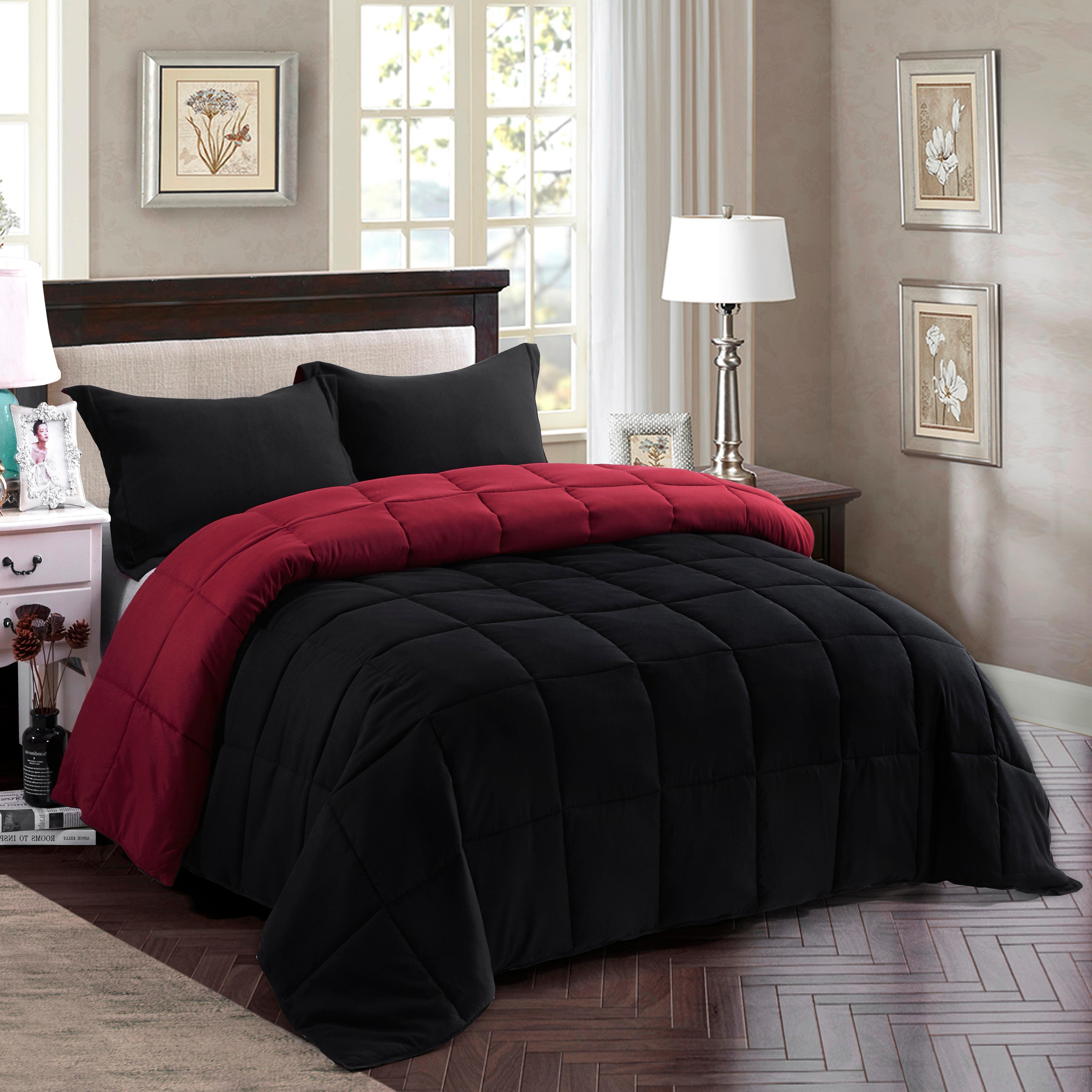 HIG Light Weight Down Alternative Comforter Set, Reversible