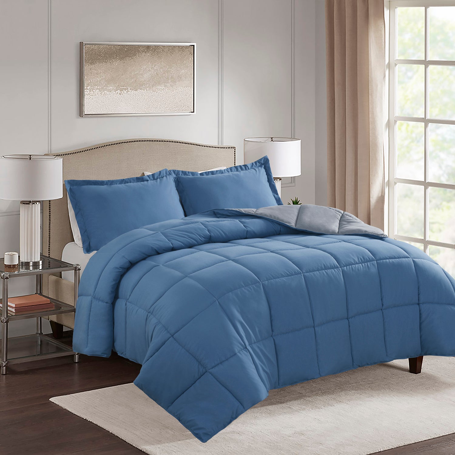 HIG Light Weight Down Alternative Comforter Set, Reversible