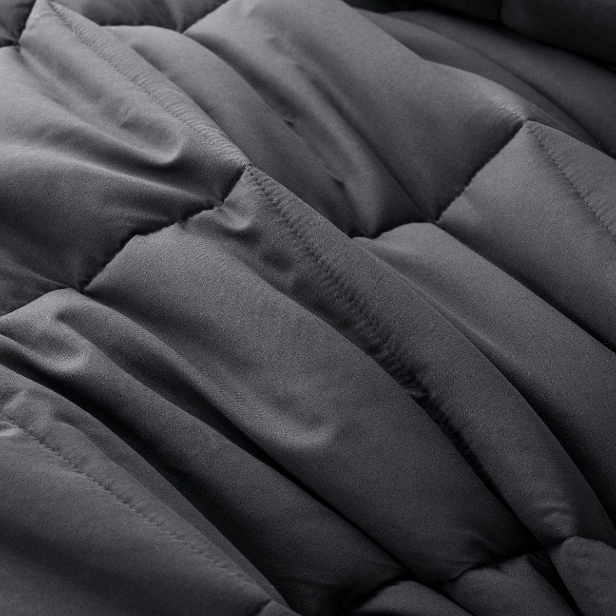 HIG 4Pieces Reversible Connectable Comforter Bedding Set, Dark Gray & Light Gray, Includes 2 Comforters & 2 Pillow Shams, Button Connectors to Combine Blankets,