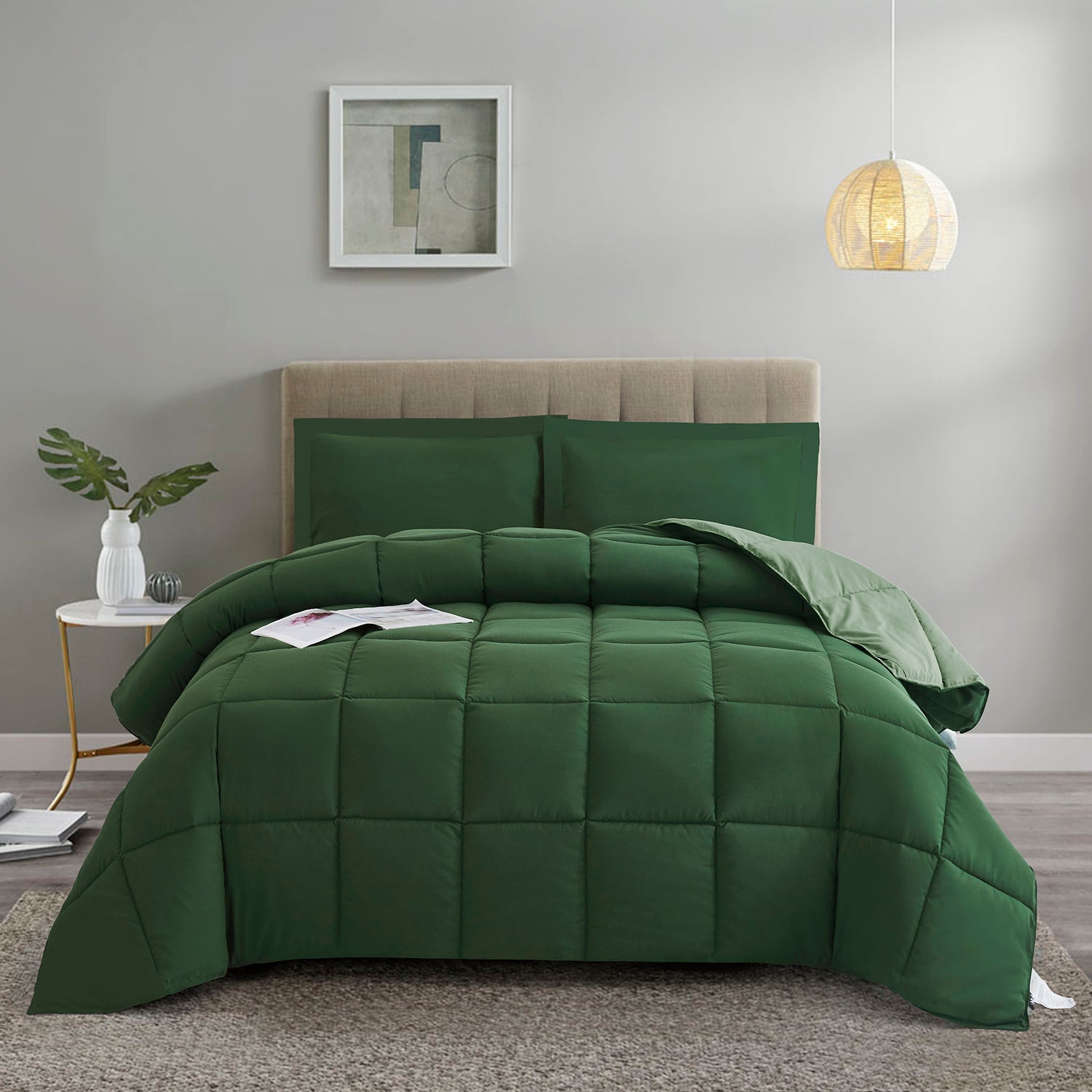 HIG Light Weight Down Alternative Comforter Set, Reversible