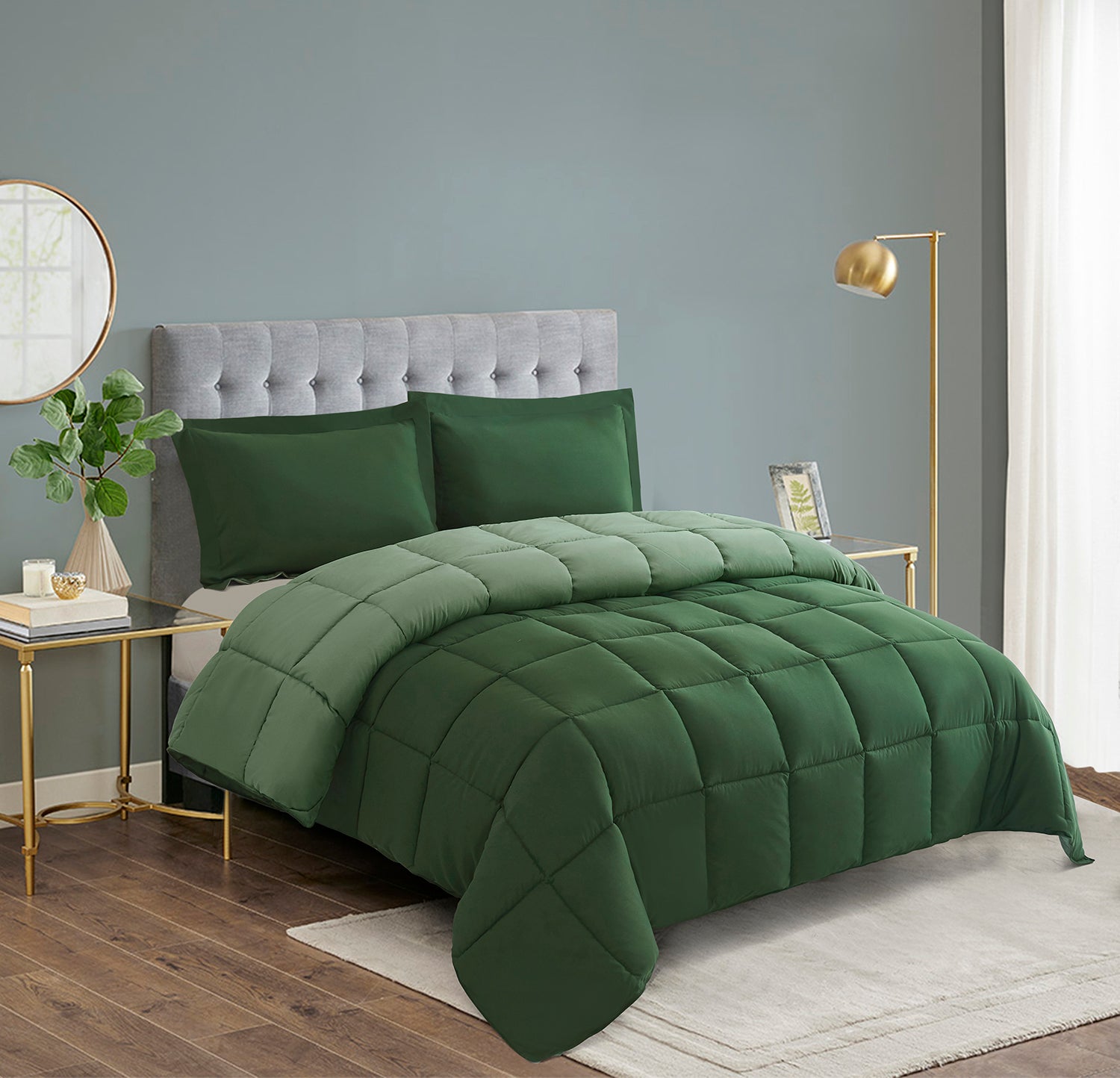 HIG Light Weight Down Alternative Comforter Set, Reversible