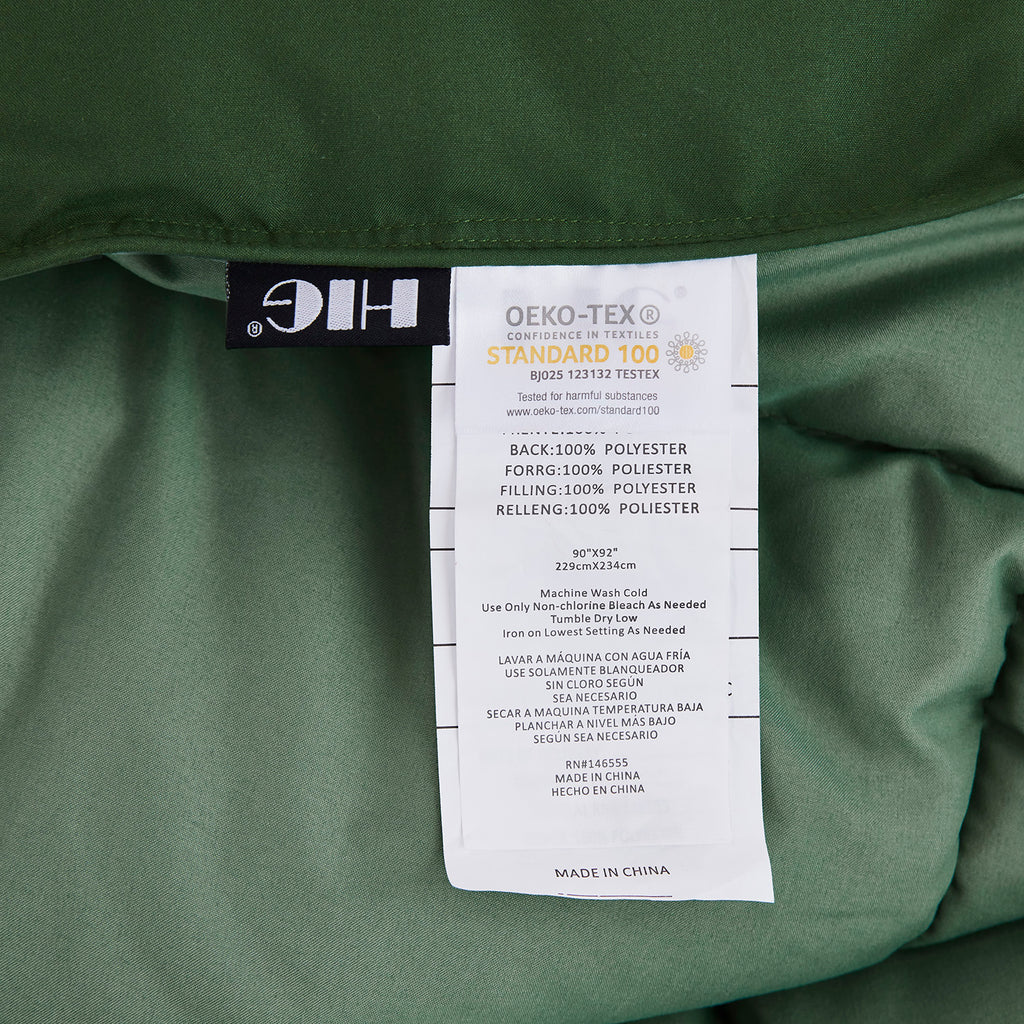 HIG Light Weight Down Alternative Comforter Set, Reversible, Including a Variety of Colors and Sizes