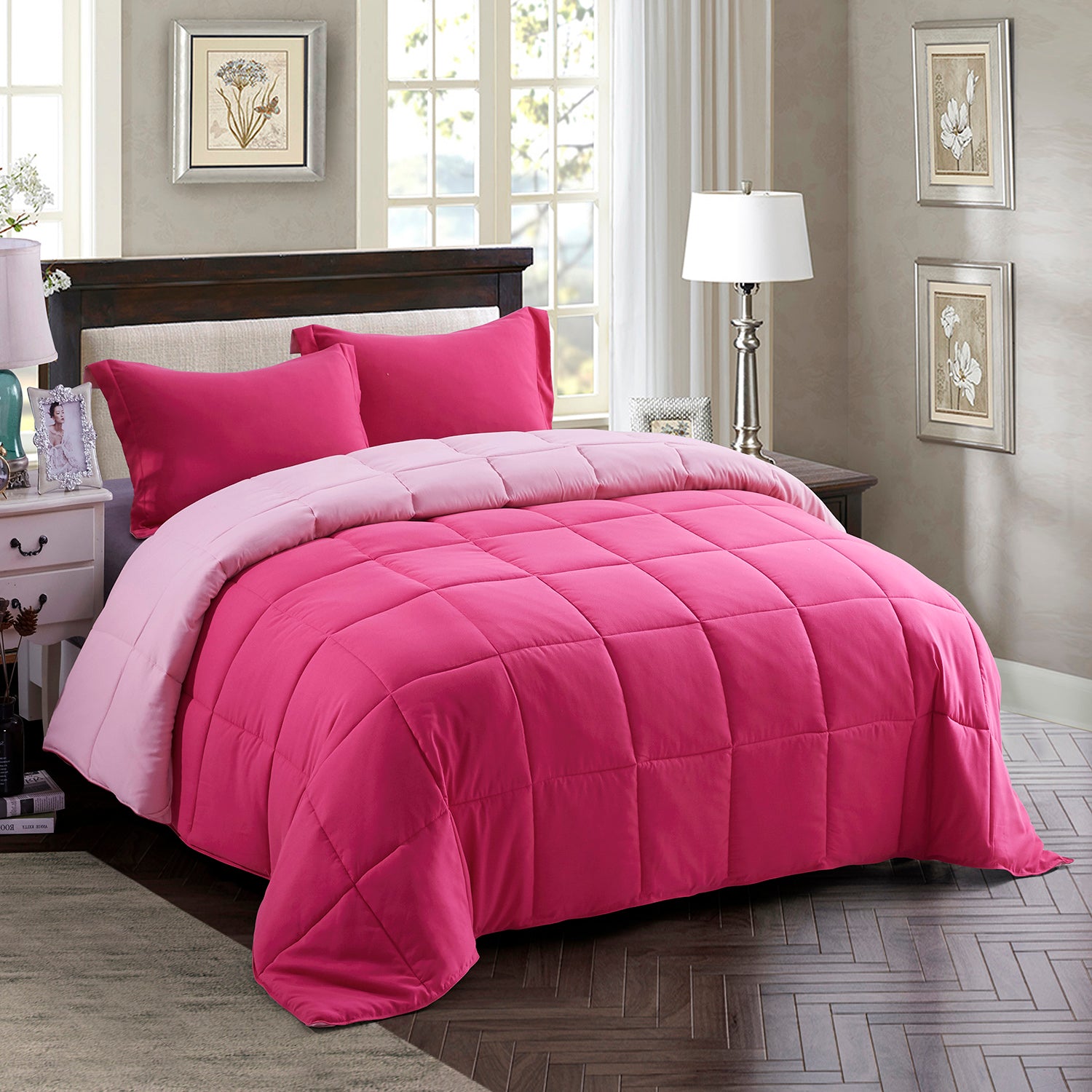 HIG Light Weight Down Alternative Comforter Set, Reversible